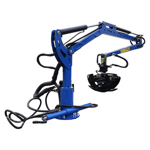 KUNYOU 3,4 m/4,2 M Mini <span class=keywords><strong>Grua</strong></span>/máquina forestal <span class=keywords><strong>Tractor</strong></span> hidráulico de arrastre de troncos/grúa de madera - Product Image 2