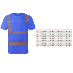 Camiseta reflectante de verano para hombre, ropa de seguridad transpirable de manga corta para construcción al aire libre, característica de secado rápido - Product Image 4