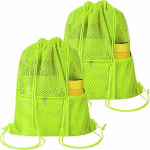 Pickleball <b>Bag</b>,Custom Mesh Draw <b>String</b> Backpack Sports and Gym <b>Bag</b> for School Shopping Yoga Foldable for Child Beach Swimming - Product Image 1
