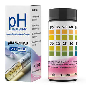 Tiras reactivas de pH Wancheng Bio 4.5-9.0, 200 tiras para agua y orina, resultados rápidos - Product Image 1