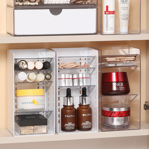 Tủ gương đứng ba tầng cao cấp, hộp đựng đồ bằng acrylic, giá để đồ cho phòng tắm, nhà vệ sinh, bàn trang điểm, đựng son môi - Product Image 4