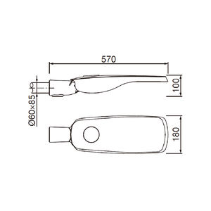Direkt vom Hersteller: Urbane LED-Leuchte IP66 AC Integrierte Straßenlaterne Außenbeleuchtung mit Schneller Lieferzeit - Product Image 4