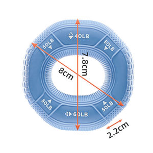 Poignée de résistance à 3 niveaux de forme octogonale pour le <span class=keywords><strong>renforcement</strong></span> ciblé des avant-bras et la rééducation physique - Product Image 6