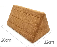 Brique de yoga triangulaire personnalisable avec logo, blocs de yoga en liège naturel antidérapants pour étirements, entraînement et équilibre