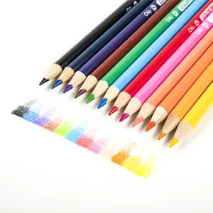 Gxin K002B12 Set pensil sketsa 12 warna pensil warna kustom pensil gambar profesional untuk pelajar perlengkapan seni sekolah