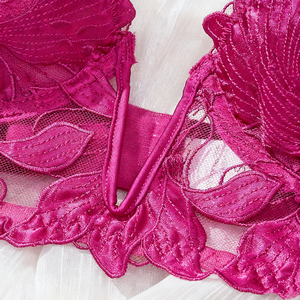 Оптовый комплект женского сексуального кружевного прозрачного белья для взрослых девушек: прозрачное нижнее белье с оборками и сеткой, включает бюстгальтер и трусики - Product Image 3