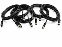 Vente directe usine – Connecteur femelle M12 4 broches avec coque résistante à l'usure et à la corrosion, étanchéité et anti-traction