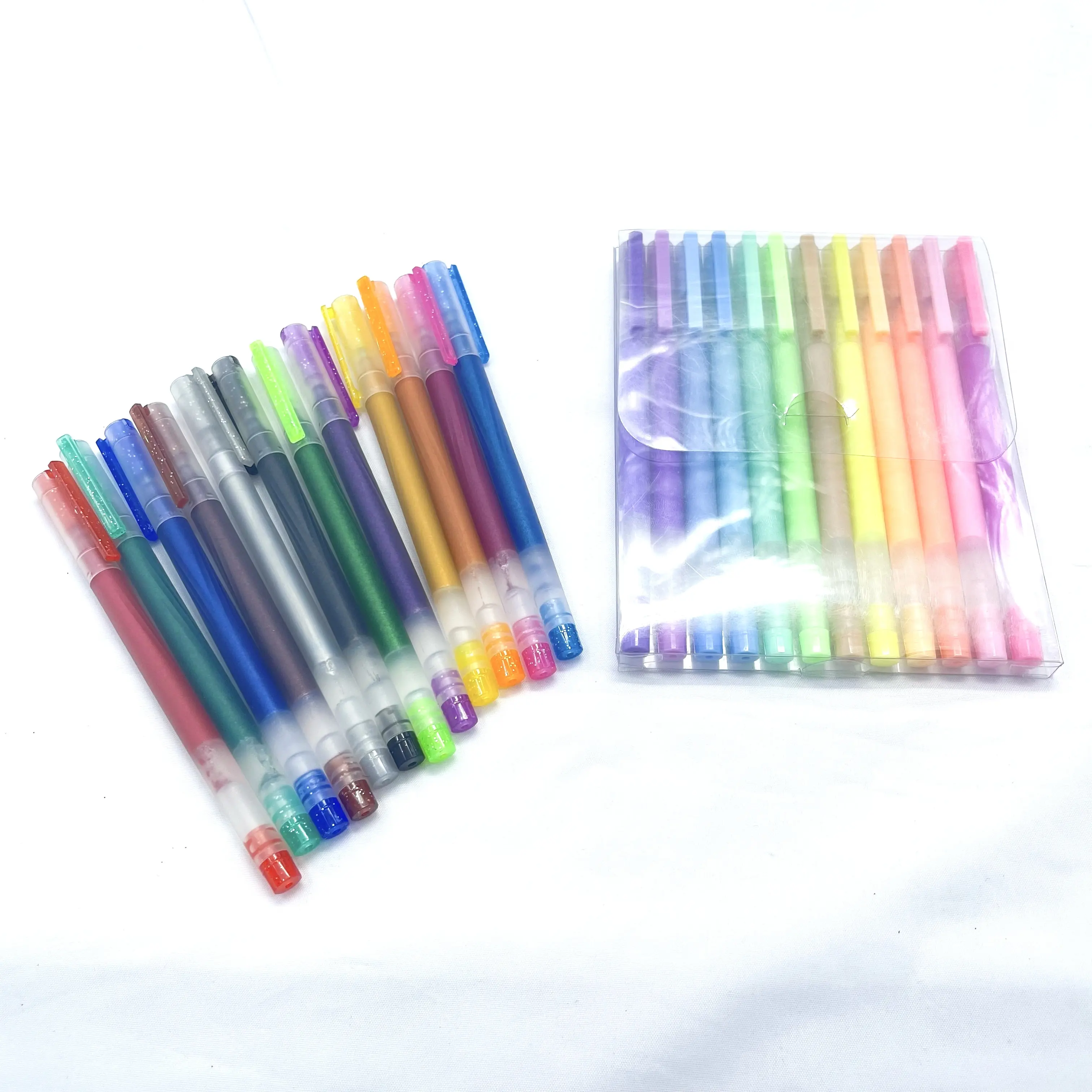2024 Oem Big Capacity 2.5 Gram Ink Gel Pen 48 Unique Colors Gel Pen Set With PP Box