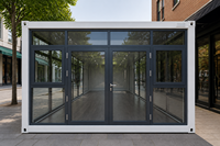Maison conteneur en acier préfabriquée à assemblage rapide, 20 pieds, 40 pieds, en kit, modulaire, démontable, bâtiment moderne