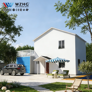 Casa Prefabricada de Dos Pisos, Villa Moderna Estándar Australiana, Casa Prefabricada de Lujo con Estructura de Acero Ligero en Venta - Product Image 1