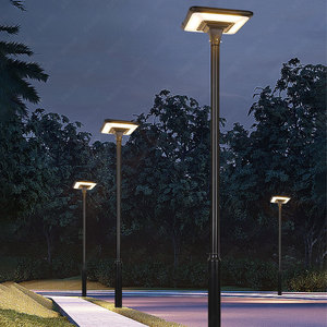 Sentiero ad alta potenza per prato Post Top lampione solare all'aperto energia impermeabile Ip65 45w Led luce solare da giardino - Product Image 1