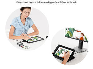 Huion-tableta gráfica Kamvas <span class=keywords><strong>12</strong></span>, 11,6 pulgadas, 8192 niveles, color negro/estrella de mar, moderna - Product Image 6