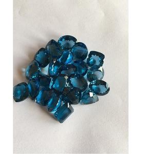 Topaze bleue naturelle de qualité AAA certifiée IGI pierres précieuses en vrac traitées thermiquement pour accessoire de bijoux - Product Image 1