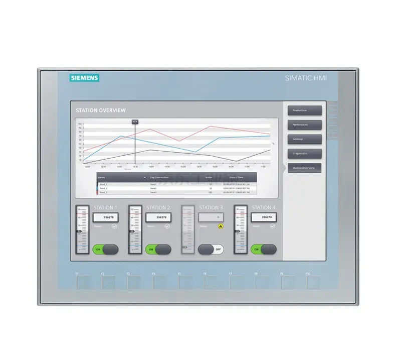 SIMATIC HMI KTP1200 기본 터치 패널 기본 패널 키/터치 조작 12 "TFT 디스플레이