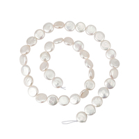 Perles d'eau douce blanches baroques naturelles de grande taille 9-10 mm en gros, enfilées en brins pour la fabrication de bijoux