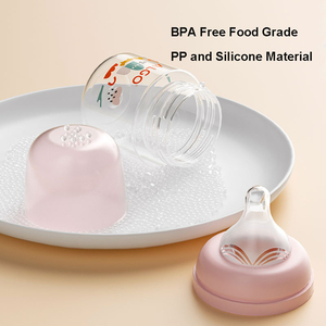 Biberón ALGO de 120 ml con Diseño de Dibujos Animados, Anti-Cólicos, para Recién Nacidos, Libre de BPA, de Grado Alimenticio, PP, Cuello Ancho, para Bebés de <span class=keywords><strong>0</strong></span> a 12 <span class=keywords><strong>Meses</strong></span> - Product Image 5