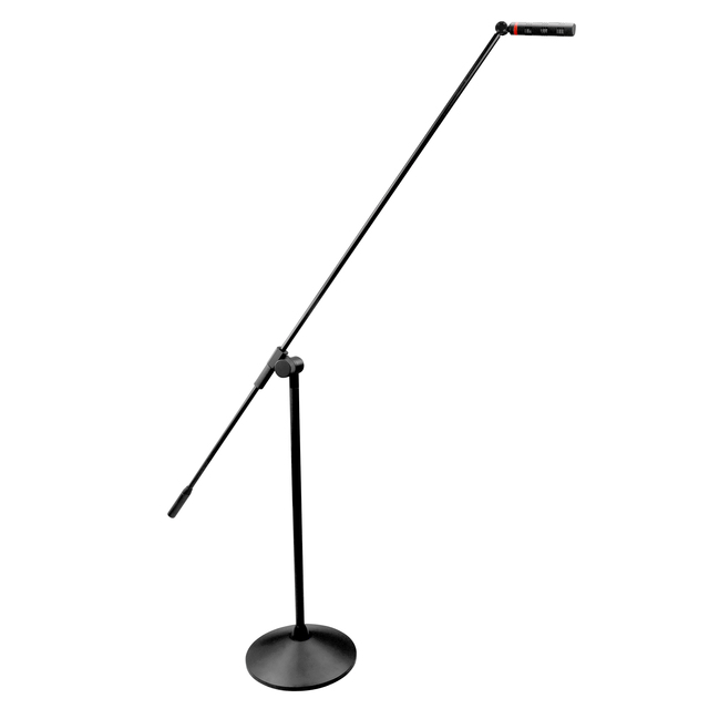 Floor-standing Pole-mounted Cardioid Condenser Microphone with XLR Connector and Adjustable Height for Speech and Choir Use