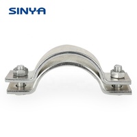 Colliers de serrage pour tuyaux, en acier inoxydable, à deux pièces, hydraulique, à double vis, Support industriel, 1 pouce, 2 pièces, livraison gratuite