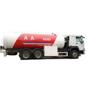 Sino Howo 24000 litre propan römork mobil dağıtıcı satılık Lpg gaz tankı kamyon