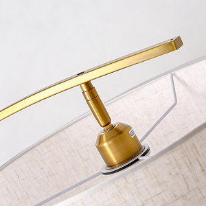 Lampadaire moderne à LED E27 avec abat-jour <span class=keywords><strong>en</strong></span> lin, luminaire sur pied pour salon, chambre à coucher, coin lecture - Product Image 3