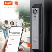 Serrure de porte intelligente antivol avec interphone visuel à reconnaissance d'empreintes digitales