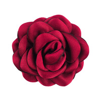 Classique Occasions Formelles Vêtements Accessoires En Gros Tissu Camélia Fleur Broches Grande Fleur De Soie Revers Épingle À Bandoulière