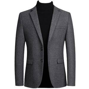 Nouvelle <span class=keywords><strong>veste</strong></span> de costume épaisse pour <span class=keywords><strong>homme</strong></span> 2026, coupe ajustée à un bouton, manteau sport en laine pour l'hiver, <span class=keywords><strong>blazer</strong></span> quotidien pour <span class=keywords><strong>homme</strong></span> d'affaires - Product Image 1