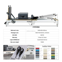 Reformeur de Pilates pliable en aluminium, portable, réglable, durable, machine de santé pour studio de Pilates, entraînement de yoga