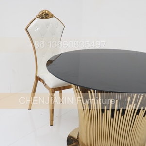 <span class=keywords><strong>2025</strong></span> Sang Trọng Kính Tròn Hàng Đầu Bàn Ăn Shinny Vàng Thép Không Gỉ Tiệc Cưới Bảng Cho Các Sự Kiện - Product Image 5