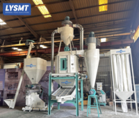 Machine à fabriquer des aliments pour animaux de ferme en acier inoxydable électrique 1-2t/h, ligne complète de production de granulés d'aliments pour animaux, utilisation agricole