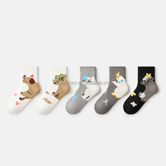 Cartoon Socks for Kids - Free Packaging, Custom Design, Soft Cotton, Fun & Comfortable for Daily Use