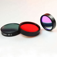 Filtre passe-bande à revêtement dur 610 nm FWHM 30 nm, substrat B270, lentille laser à 85 % de transmission