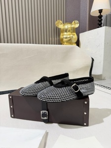 Zapatos de bailarina ALAIAs auténticos de lujo para hombre, con parte superior de cuero hueco brillante y suave, estilo Mary Jane, bailarinas mecánicas de otoño. - Product Image 4