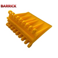 Banda Transportadora de Cadena de Plástico de 800 mm, Placa Plana con Protección, Banda Modular con Deflector Lateral, Banda de Malla para Uso Industrial con Deflector a Juego