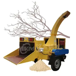 Pabrik Cina desain baru Mini Diesel kayu Chipper pohon cabang kayu Chipper taman kayu pengiris mesin penghancur