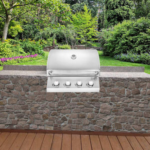 Parrilla <span class=keywords><strong>de</strong></span> <span class=keywords><strong>Gas</strong></span> Modular Integrada <span class=keywords><strong>de</strong></span> Acero Inoxidable <span class=keywords><strong>de</strong></span> Lujo Moderna a Precio Económico con 4 Quemadores y Seguridad contra Llamas - Product Image 2