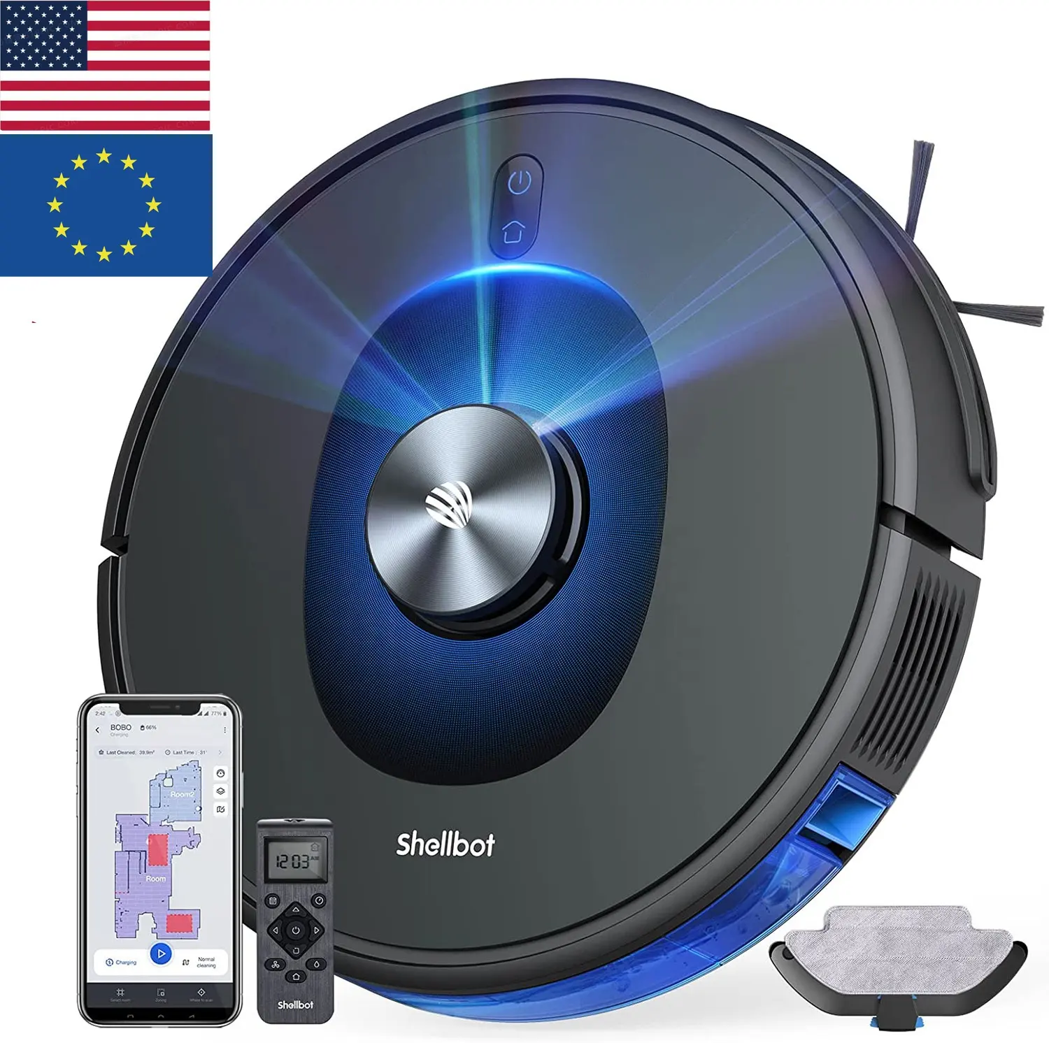 SL60 Carpet Intelligent Electric 6000pa 14.8v Li Ion Battery Mop Uk Wet Best Dropship Home Wifi Europe 2022 Robot Vacuum Cleaner