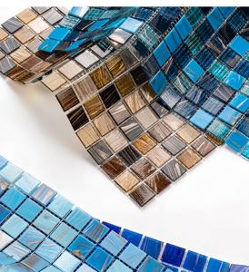 Mosaïque de verre pour piscine Carreaux de mosaïque pour piscine et zone humide Base de <span class=keywords><strong>douche</strong></span> et murs Villa - Product Image 3