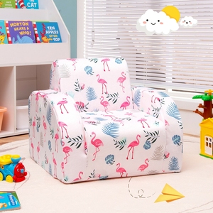 Tender <b>Playful</b> OEM/ODM Factory High Quality Foam Kids Couch Soft 2-in-1 Convertible Toddler Couch Foldable Kids <b>Sofa</b> Lounger - Product Image 2