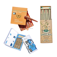 Boîte à cigarettes personnalisée avec allumettes enroulées, boîtes d'allumettes en papier, 4 paquets, accessoires pour fumeurs, boîtes à tabac et cigares