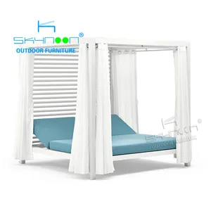 Cama solar personalizada de luxo para jardim, alta qualidade, vendas, piscina, uso ao ar livre, cabana, jardim, cama solar (33048)