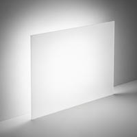 Feuille de diffuseur acrylique haute clarté, découpe personnalisée, transmission de 60 à 80 %, épaisseur de 0,8 à 2,5 mm, taille 1200x1200 mm, certifiée RoHS REACH