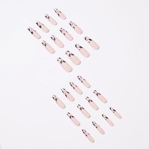 QY Vendors avec livraison directe, capsules de faux ongles entièrement en cristal, ensemble de faux ongles à presser - Product Image 2