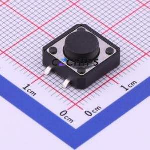 TS-1103S-C-D Tactile Switch SMD-4P,12x12mm Switch Single Pole Single Throw Round Button 2.6N Vertical Mount - Product Image 1