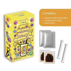 Kit de perles de tapioca au sucre brun pour hôtels et complexes hôteliers - comprend 2 sachets de poudre - Product Image 4