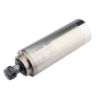 80mm Dia 2.2kw 220v 8A ER20 Broche Électrique Haute Vitesse Haute Fréquence Cnc Routeur Machine Broche Moteur 2.2KW
