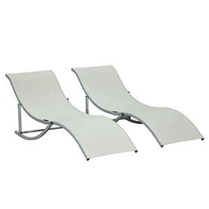 Chaise longue à bascule en aluminium réglable et antirouille, très vendue, pour le camping et les sorties en plein air - Product Image 1