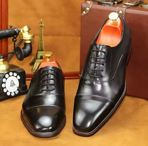 Chaussures habillées pour hommes en cuir véritable, style Oxford, à enfiler, bout fermé, imperméables, antidérapantes, motif floral, légères - Product Image 6