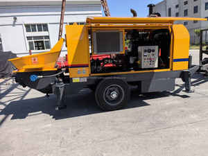Pompe à béton pour remorque à moteur diesel 30/40/50/60/80 mètre cube de pompe à béton à vendre - Product Image 6