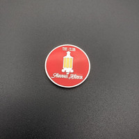 Lot de 5 marqueurs de Golf en émail souple avec Logo personnalisé, puce magnétique de Poker, 40mm, haute qualité